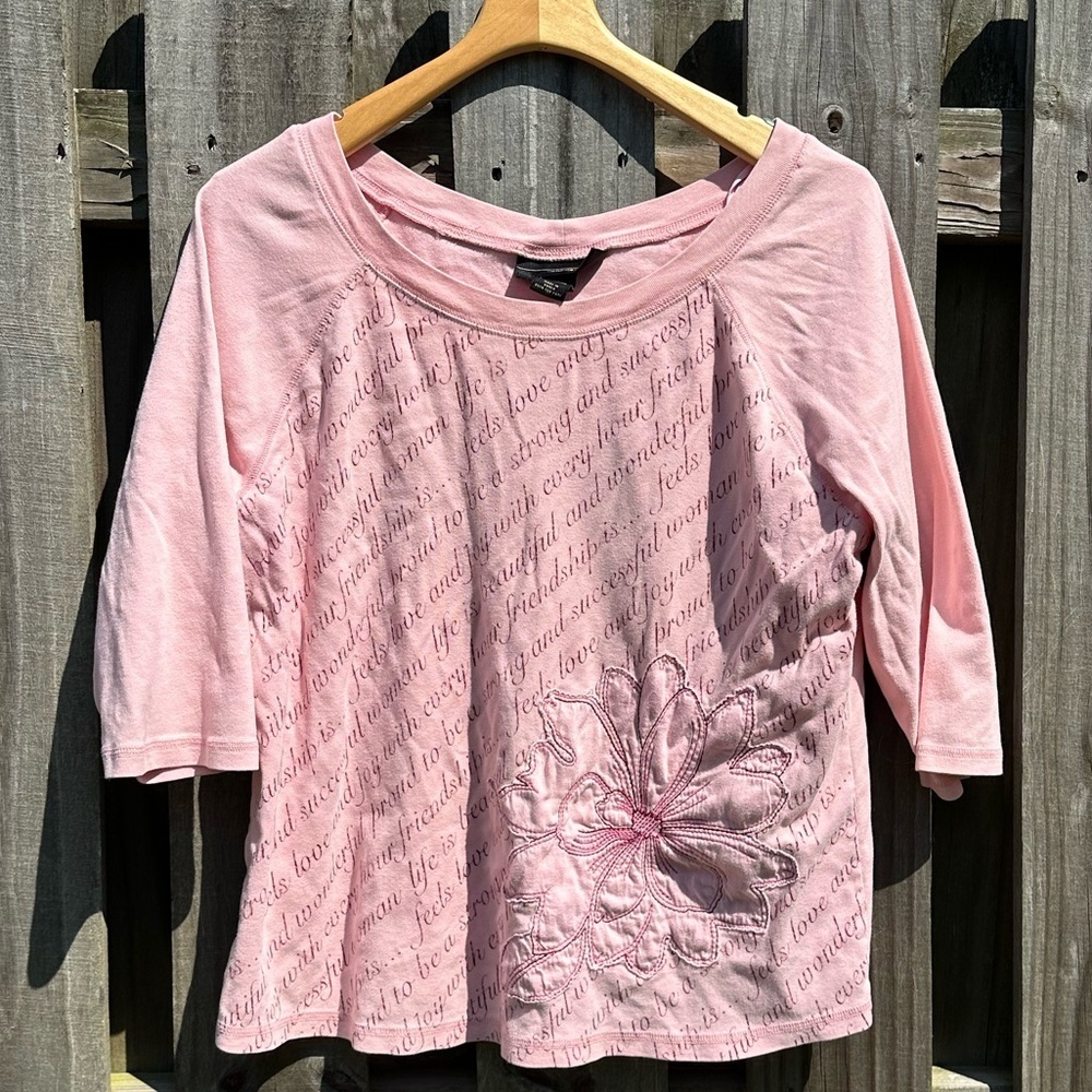 WOMEN'S VENEZIA FLORAL SHORT SLEEVE TOP-SIZE: 18/20 🌸